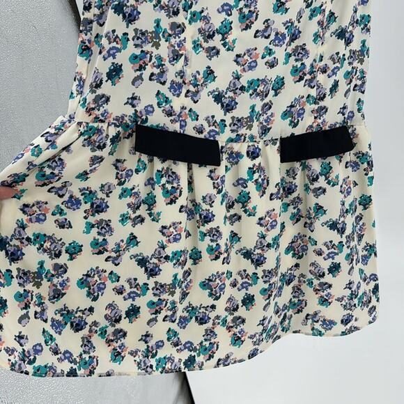 BCBGeneration Atlantis Multi shift dress cap purple floral Sleeve size S - Picture 6 of 12